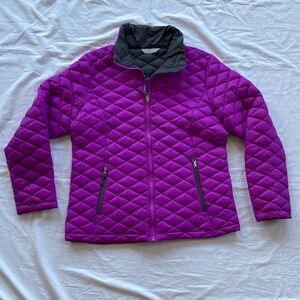 Free Country Quilted Down Puffer Jacket Women’s Large Purple